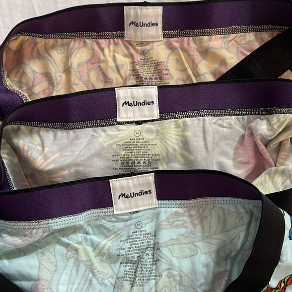 🆕 MeUndies 3 Pack of Mens Trunks Size Medium Multicolor/Designs - Picture 5 of 5